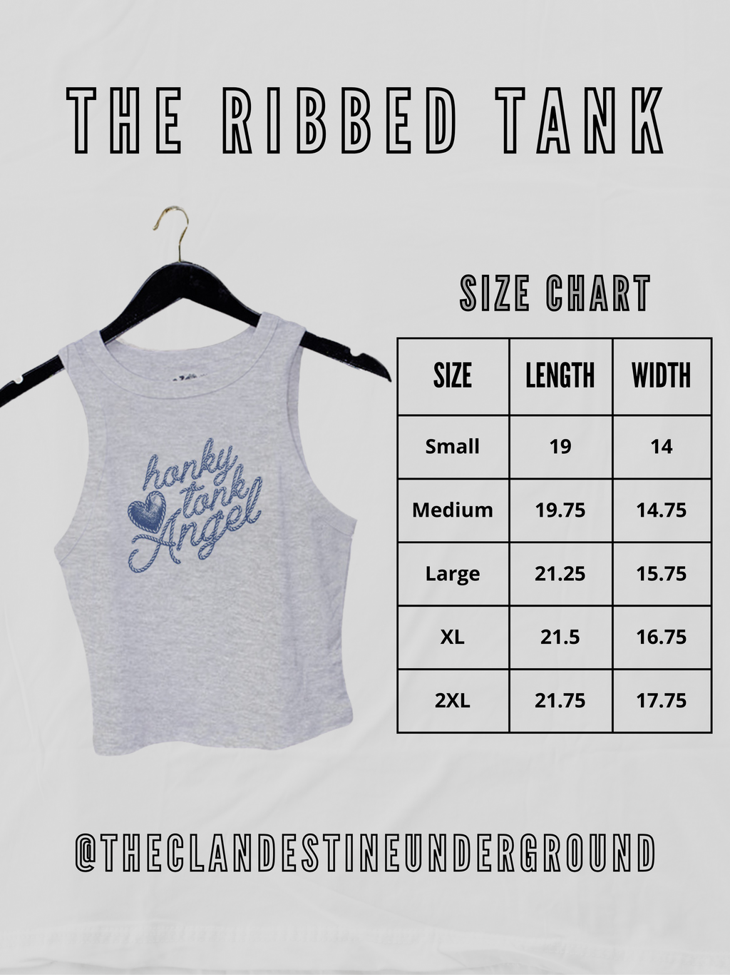 Underground Original Design: Howdy, Western Micro-Ribbed Tank